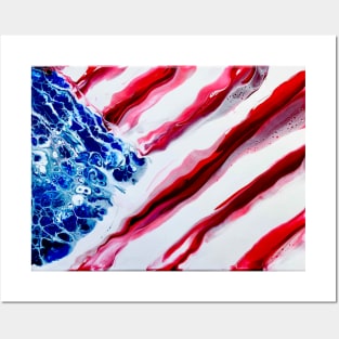 American Flag - Abstract US Flag - July 4th - Independence Day - Stars & Stripes Print Posters and Art